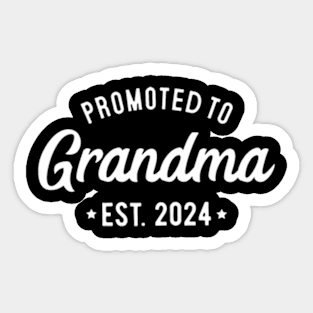 Promoted to Grandma 2024 Soon To Be Grandmother, New Grandma Sticker